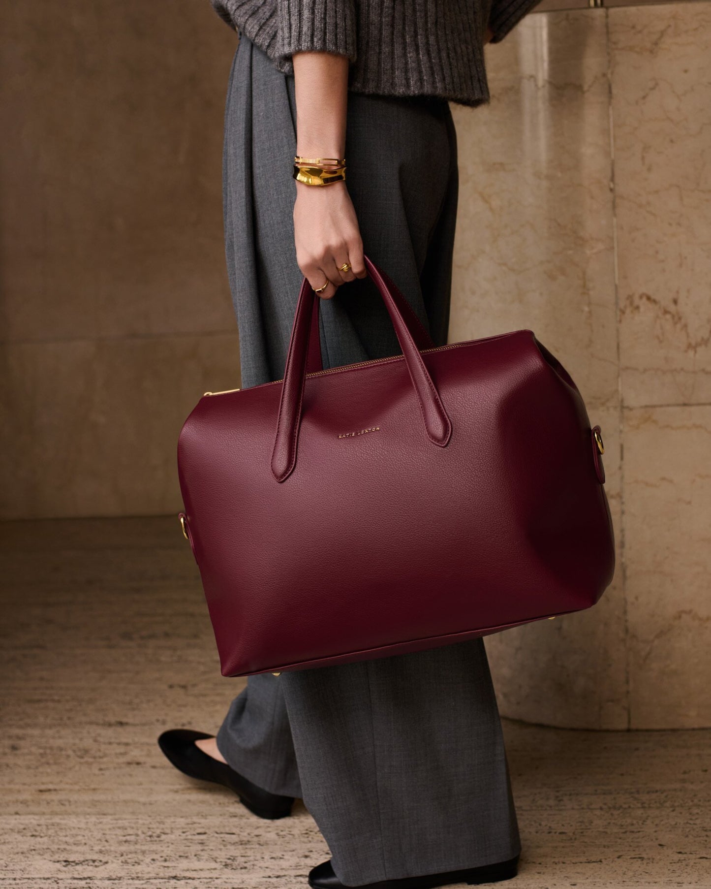 Milan Cabin Bag in Cherry