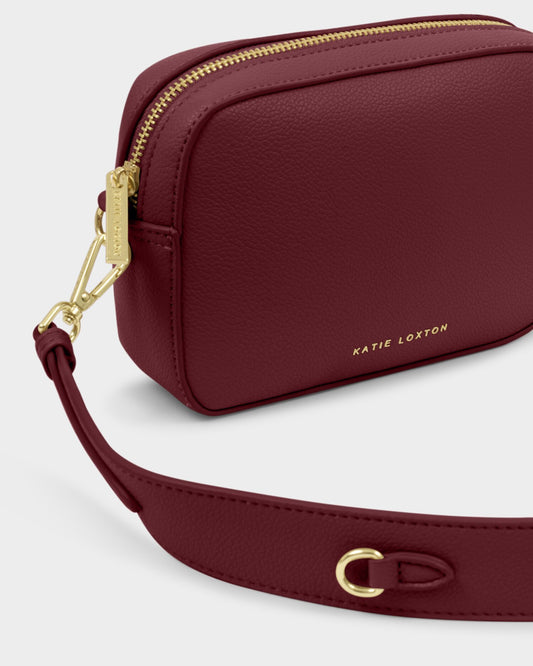 Avery Small Crossbody Bag in Cherry