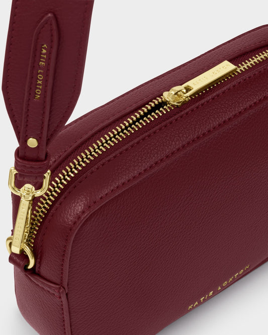 Avery Small Crossbody Bag in Cherry