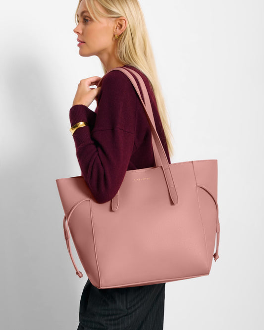 Ashley Tote Bag in Deep Rose