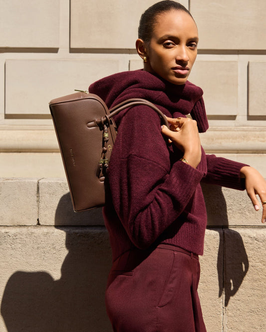 Hadley Bowling Bag in Chocolate