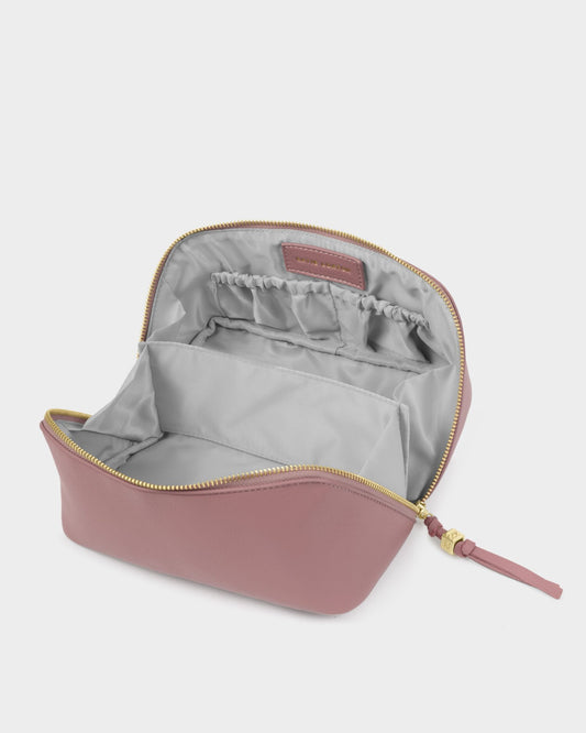 Soho Medium Make up/Wash Bag in Deep Rose