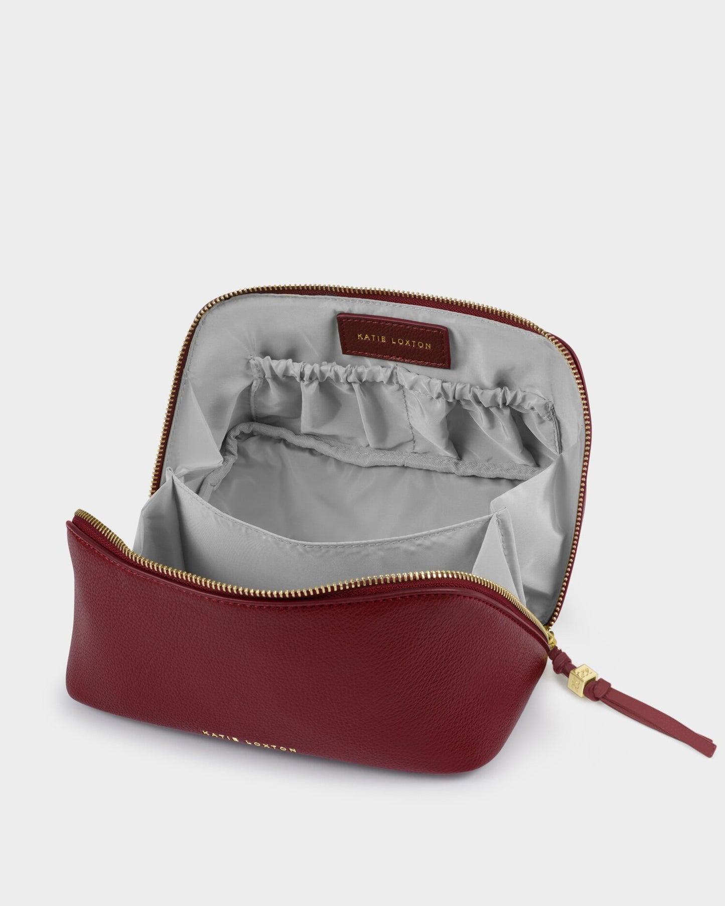 Soho Medium Make up/Wash Bag in Cherry