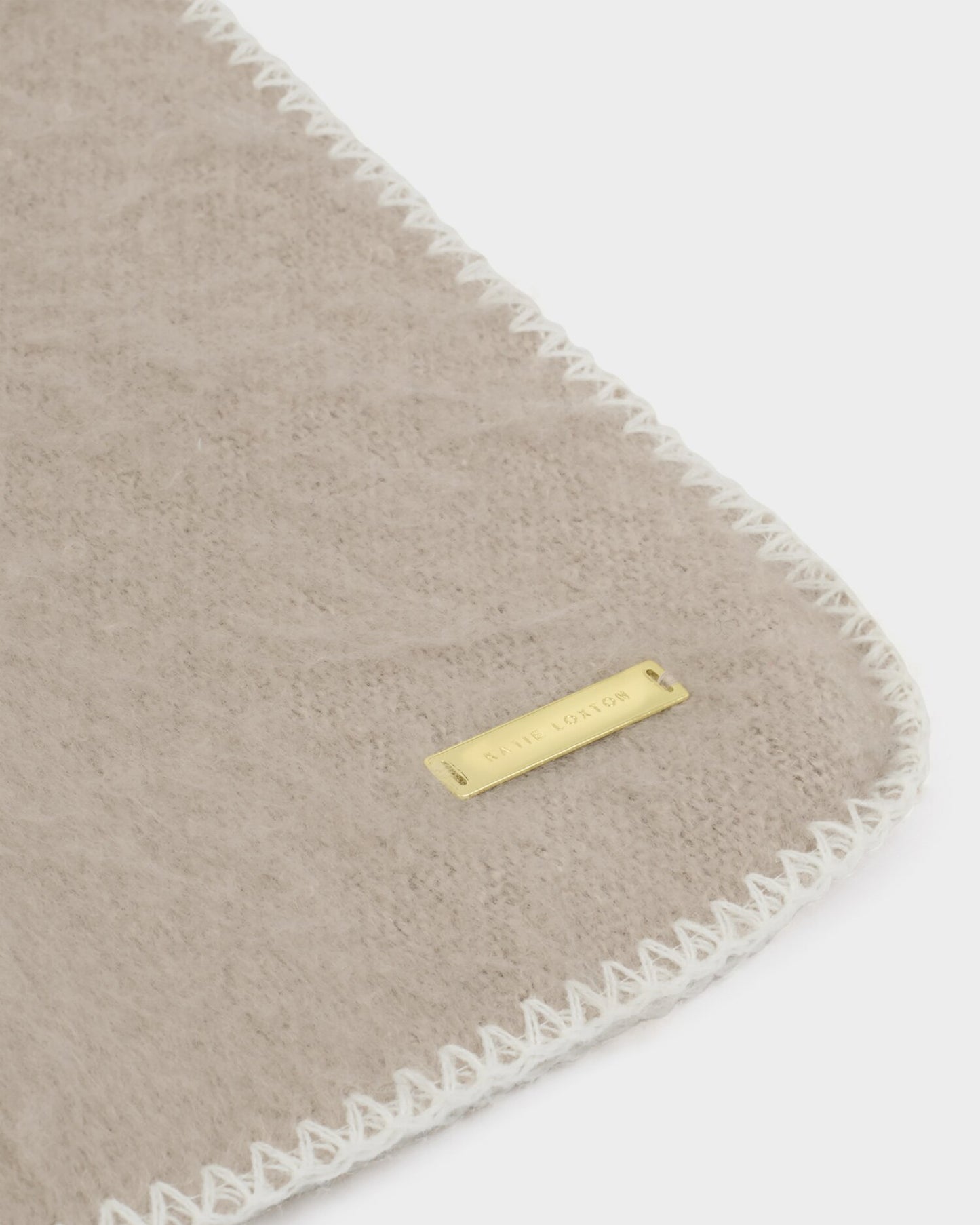 Whipstitch Scarf in Taupe