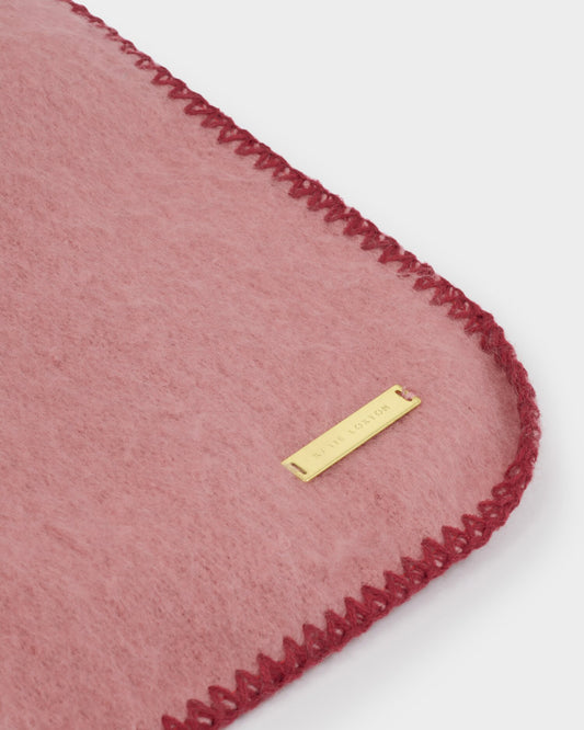 Whipstitch Scarf in Dusty Pink
