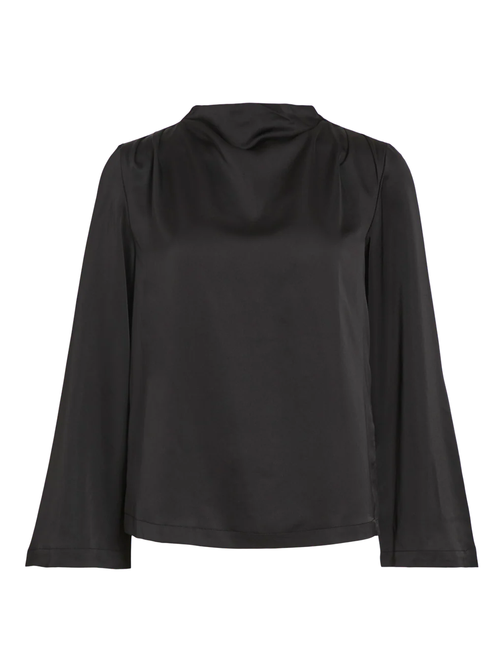 Vilutto High Neck Top in Black