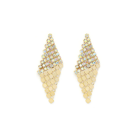 Adelina AB Crystal Gold Drop Earrings