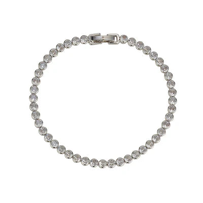 Dakota Tennis Bracelet in Silver