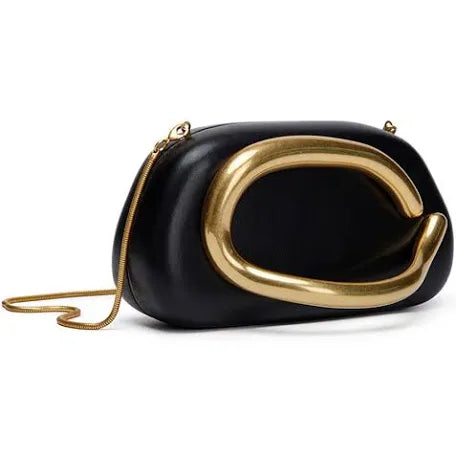 Black & Gold Clutch Bag