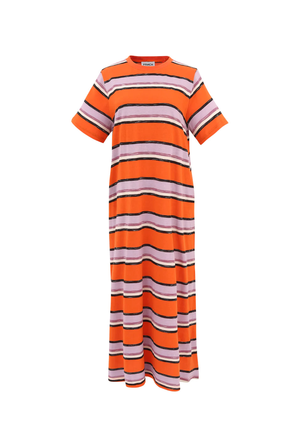 Armony Dress in Orange & Lilac