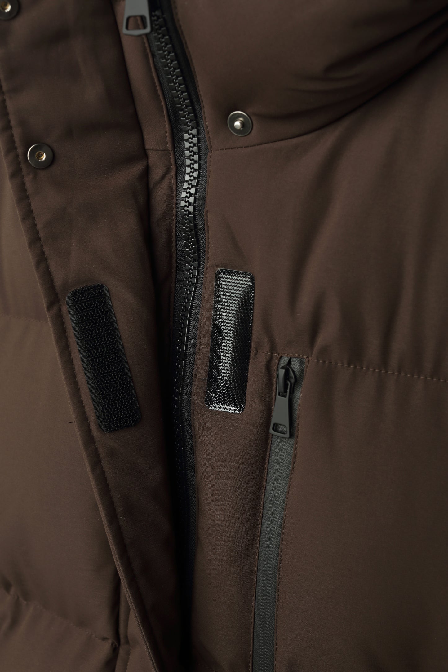 Brady Puffer Coat in Brown