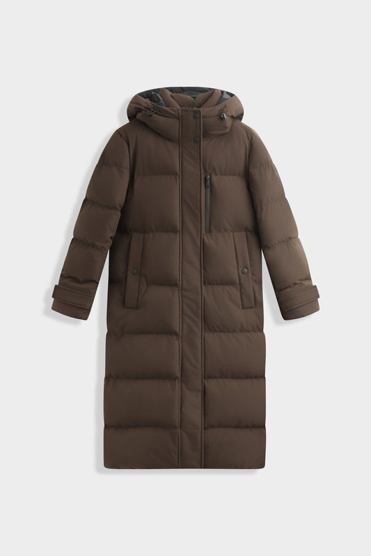 Brady Puffer Coat in Brown