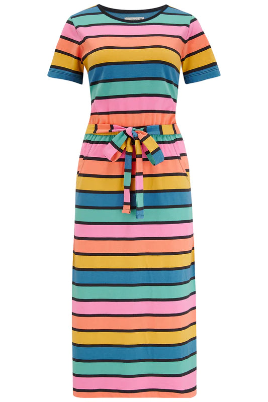 Sugarhill Brighton - Flissy Multi Striped Midi Dress