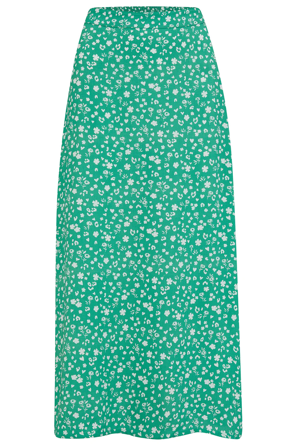 Sugarhill Brighton Zora Skirt - Green, Scatter Print