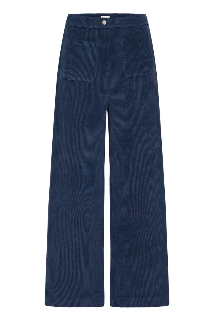 Ihkate Corduroy Trousers in Total Eclipse