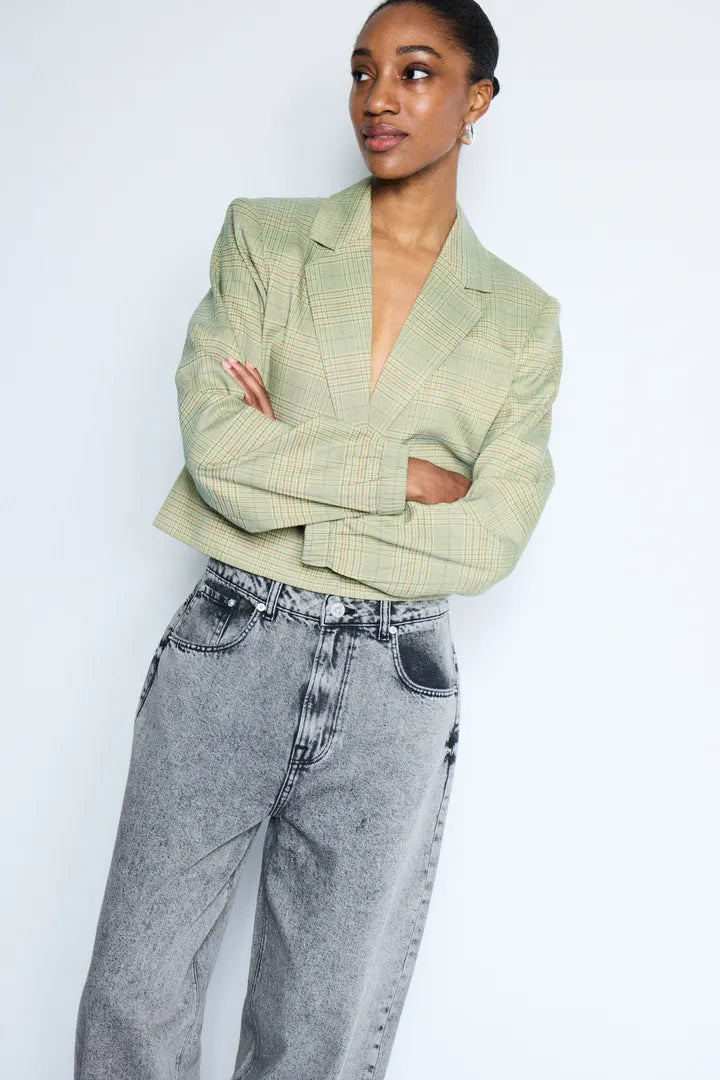 Ihjoli Blazer in Green Check