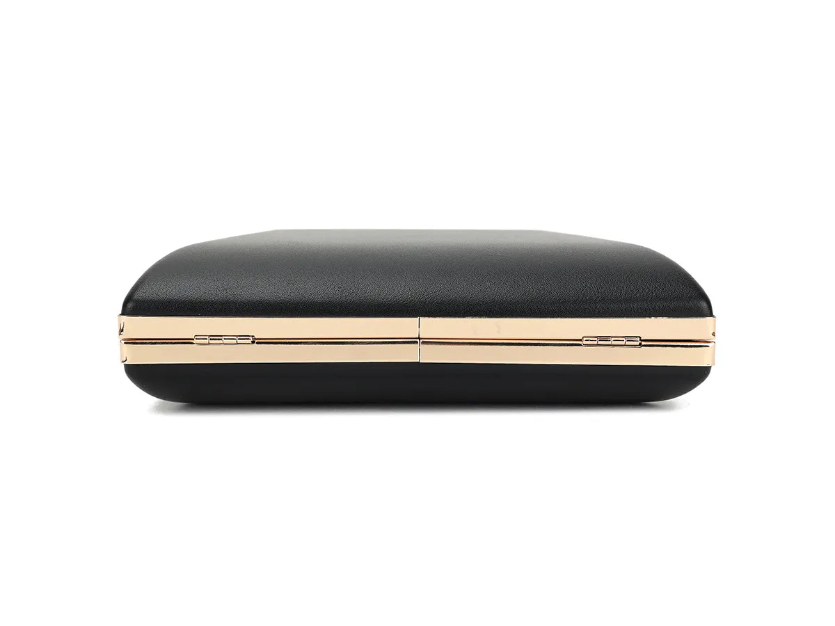 Thea Clutch Handbag in Black