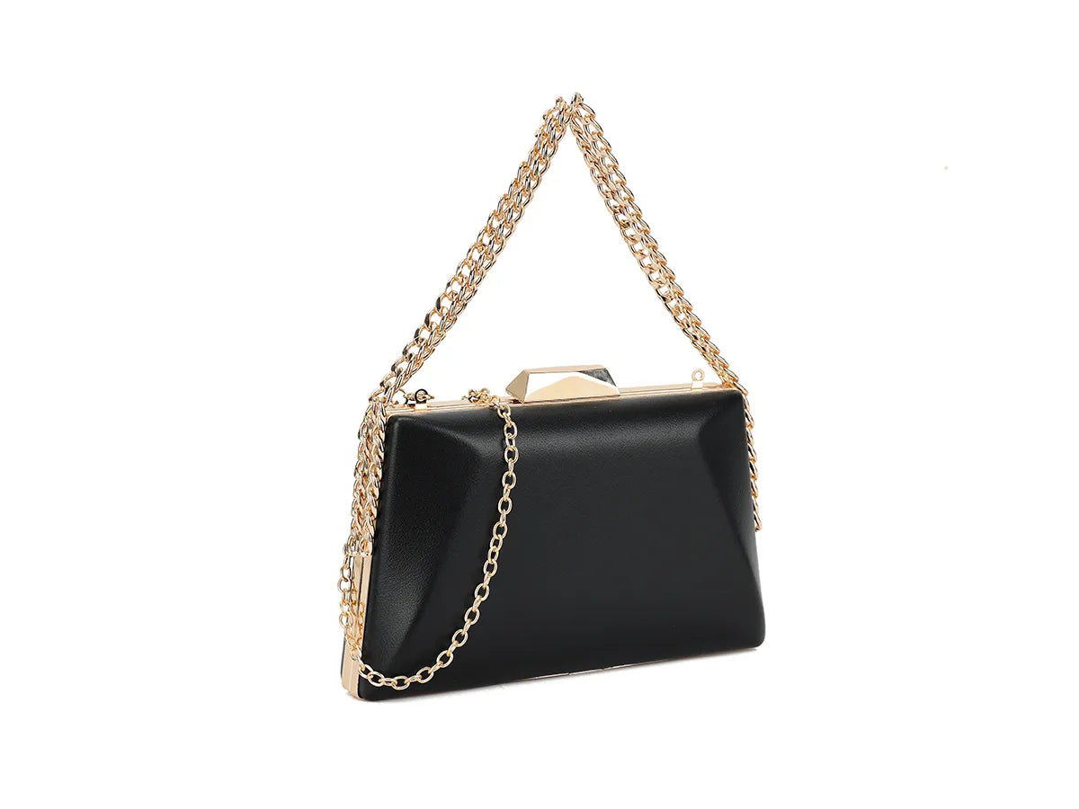 Thea Clutch Handbag in Black