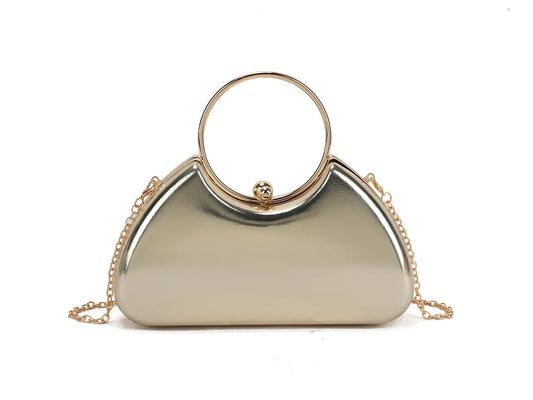 Rea Gold Clutch Handbag