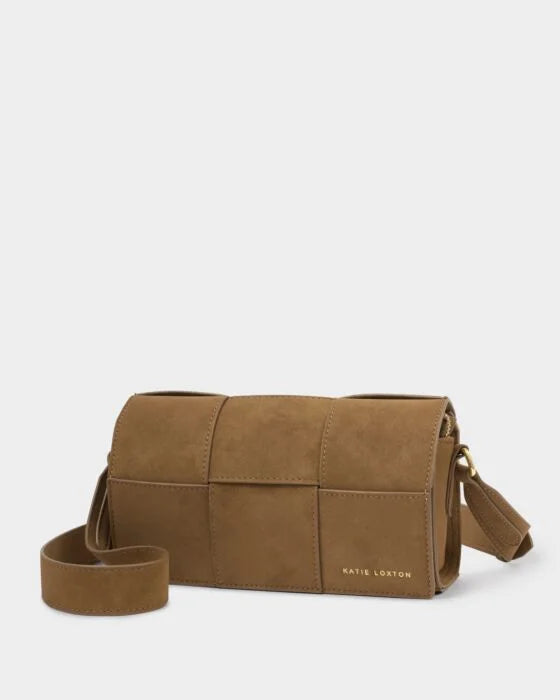 Taya Suedette Crossbody Bag in Caramel