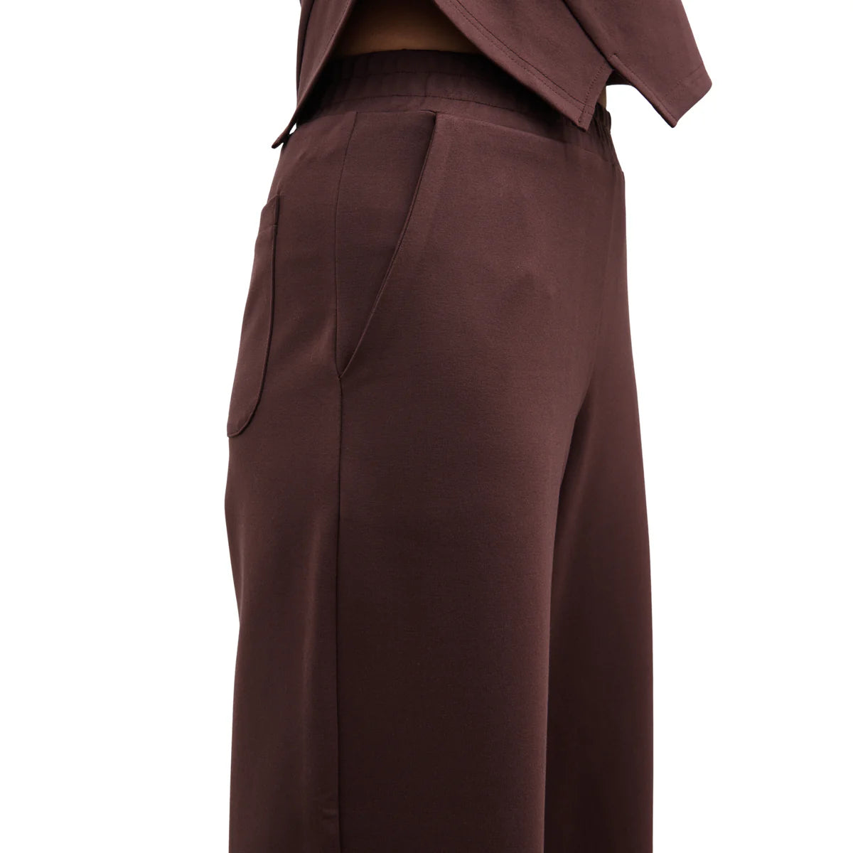 Marni Straight Leg Jersey Trousers in Brown