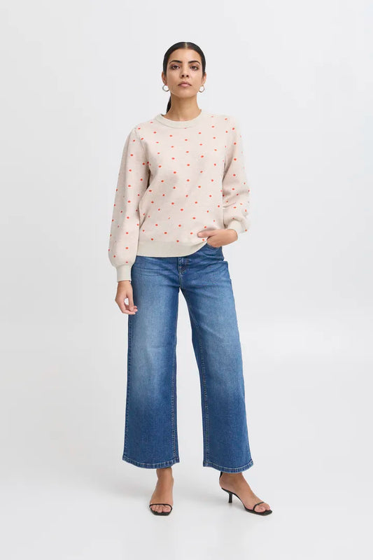 Ihbrielle Knit Pullover in Oatmeal