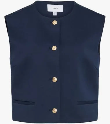 Tilda Waistcoat in Navy