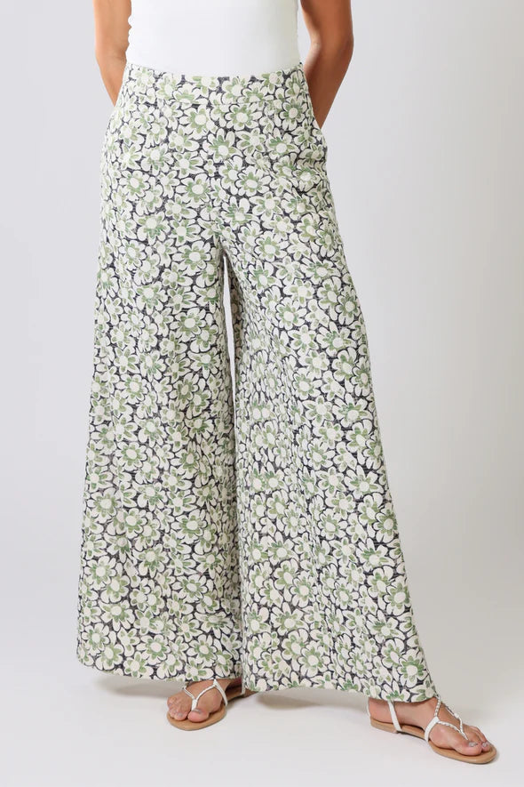 Traffic People Rene Trousers in Floral Anglaise