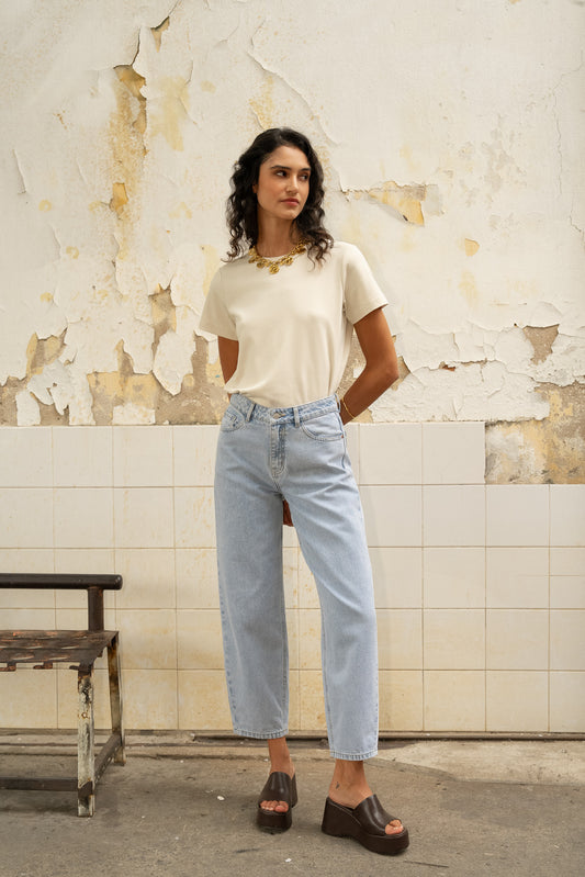 Bonny Barrel Jeans in Blue