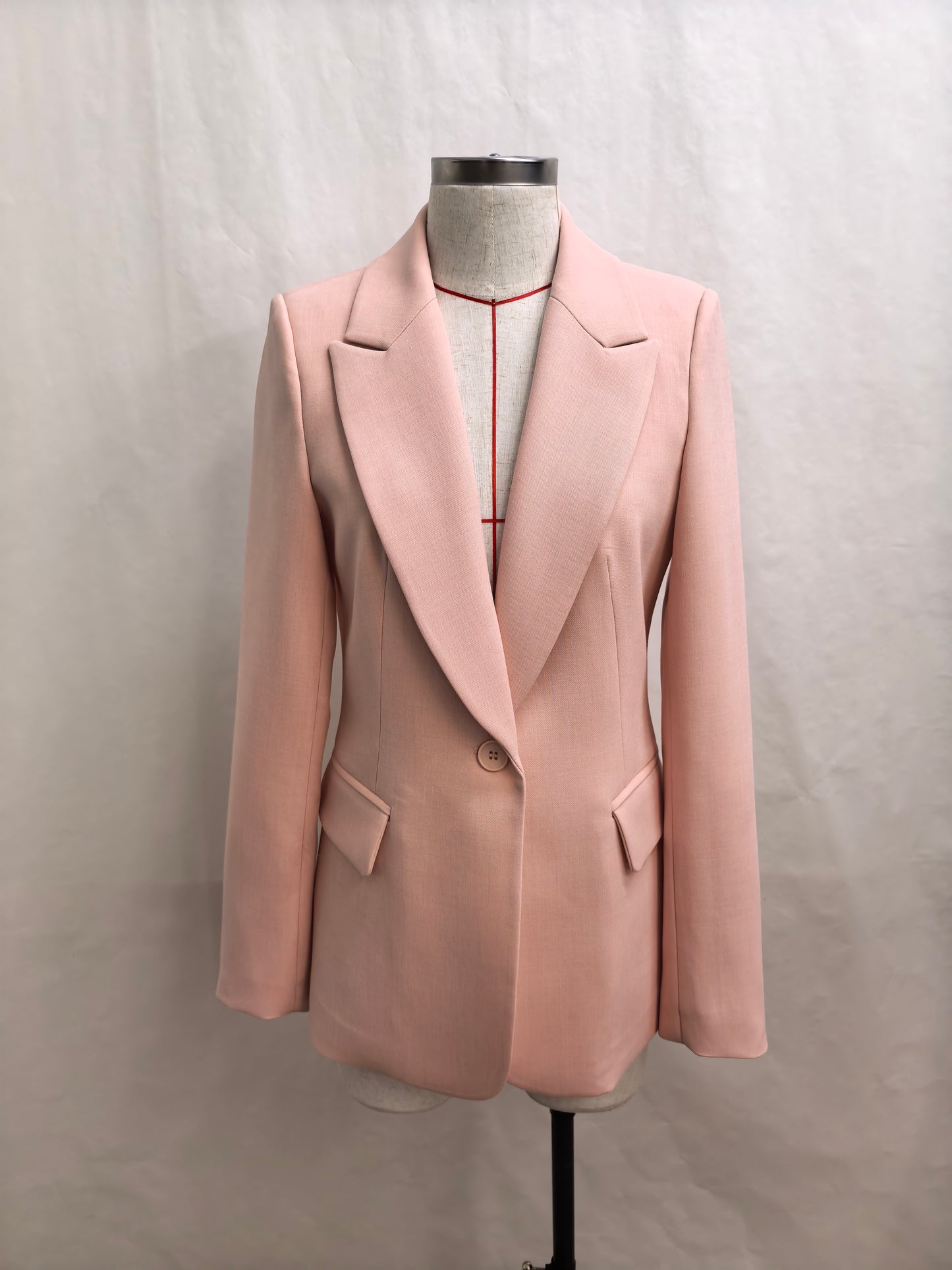 Ellie Tailored Blazer in Pink