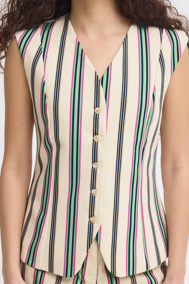 Ihkate Waistcoat in Multi Stripe