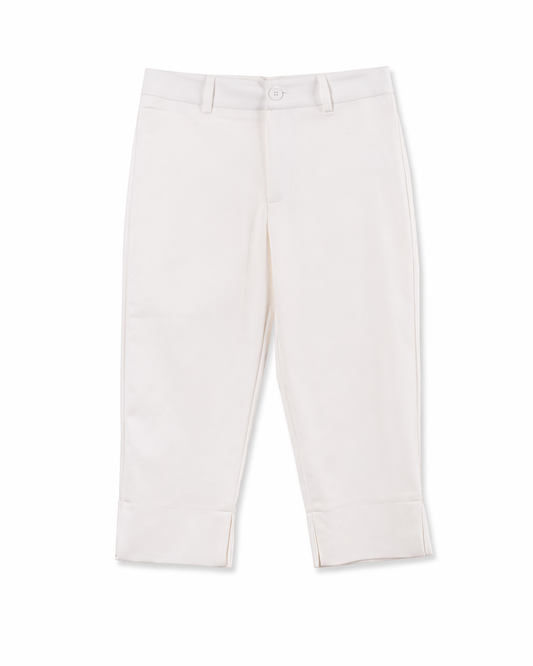 Ria Capri Trousers in White
