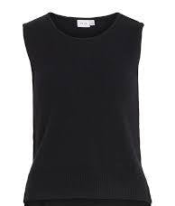 Vililo Knit Vest Top in Black