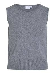 Vililo Knit Vest Top in Grey