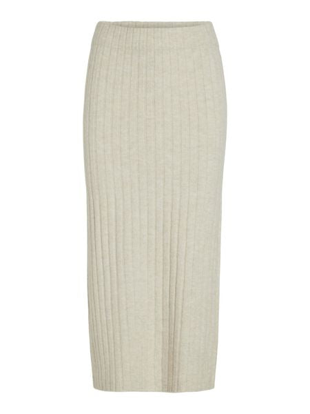 Vimiraz Knit Ribbed Skirt in Birch