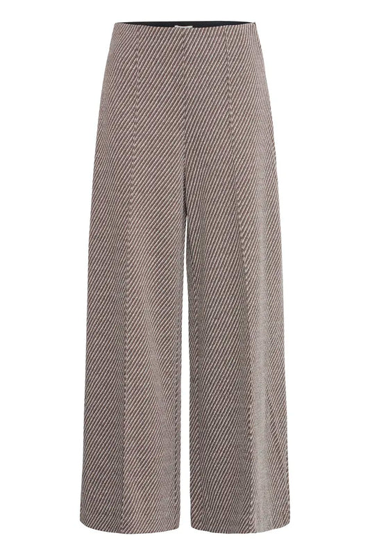 Ihkate Twillish Wide Trousers in Java/Almond Milk