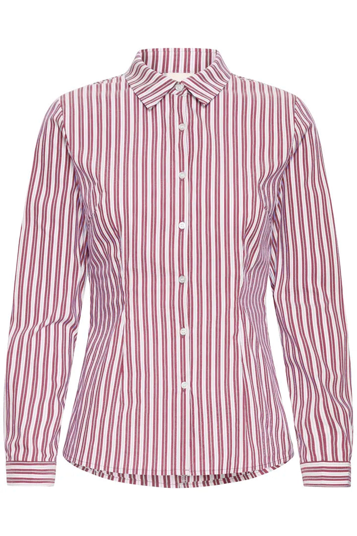 Ihdima Shirt in Rhododendron Striped