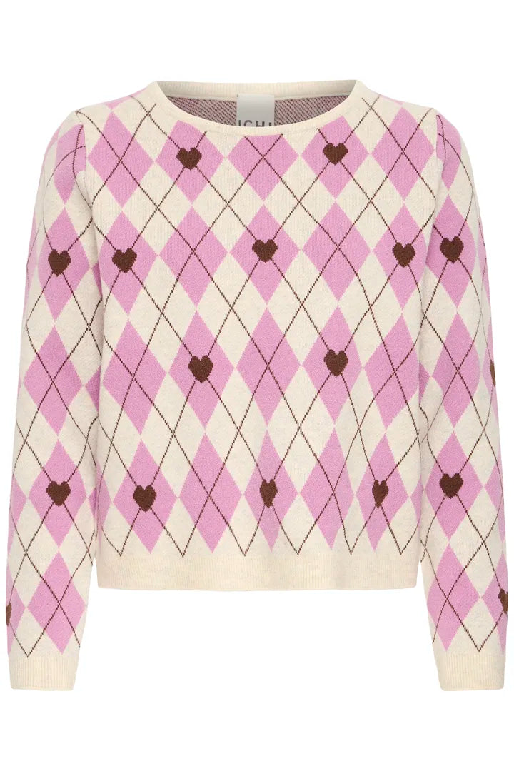 Ihbrielle Pullover in  pink brown