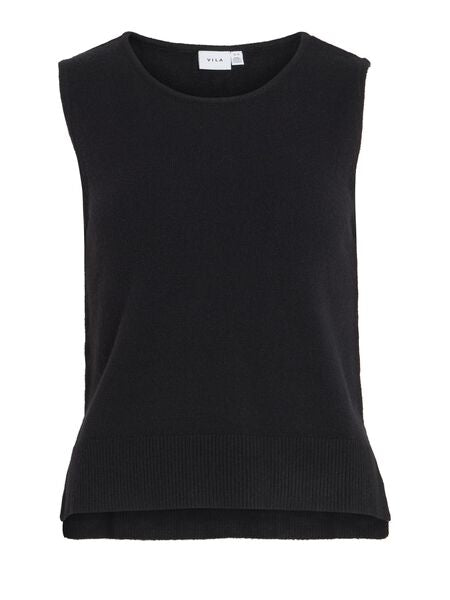 Vililo Knit Vest Top in Black