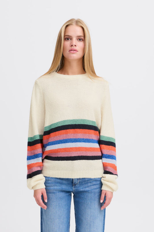 Ihdusty multicolour stripe jumper