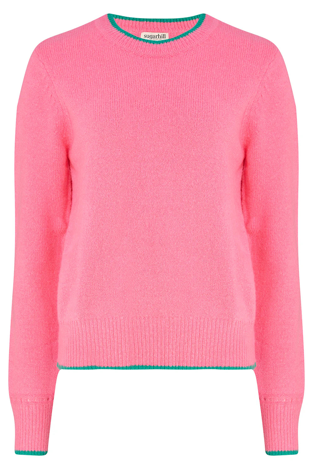 Sugarhill Brighton Helena Jumper - Pink, Contrast Tipping