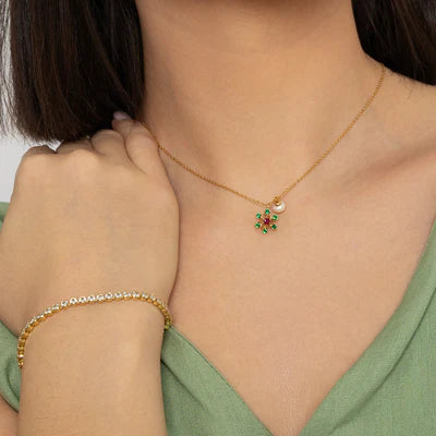 Dakota Tennis Bracelet in Gold