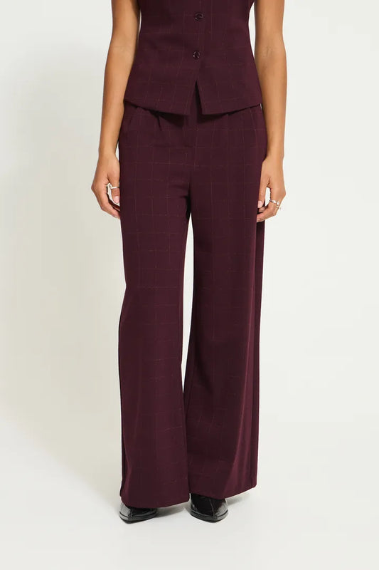 Ihkate Sparkelly Trousers in Fudge/Red