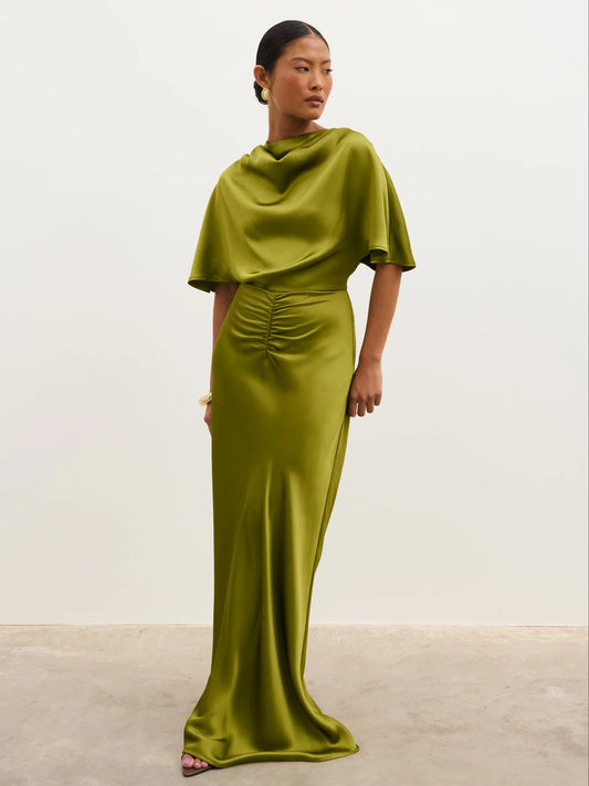 Alice Ruched Waist Maxi Dress