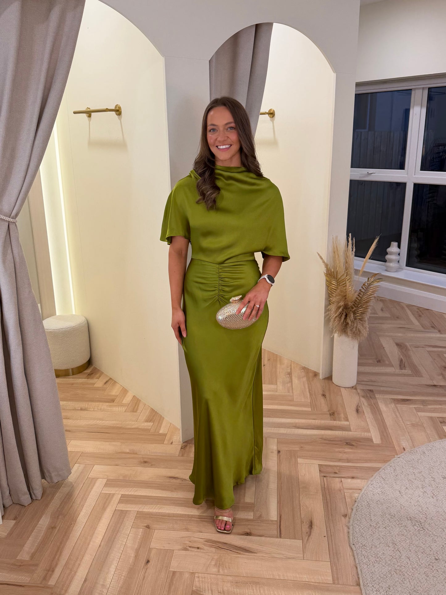 Alice Ruched Waist Maxi Dress