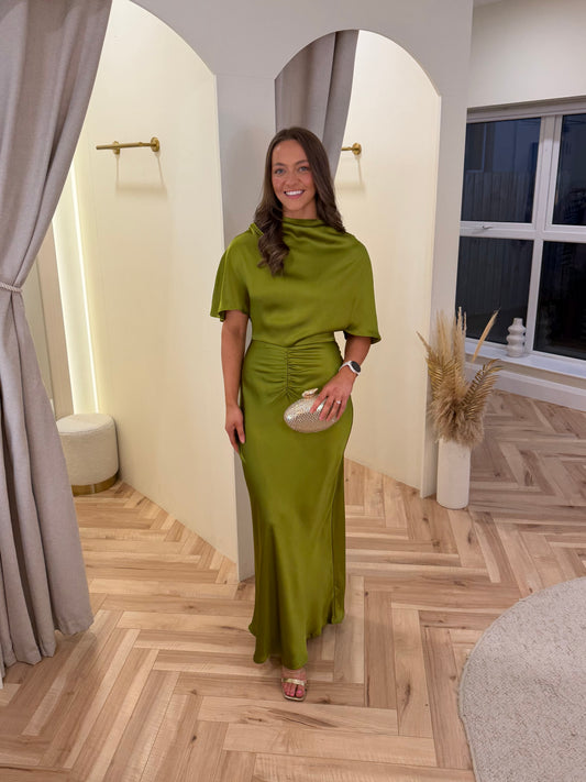 Alice Ruched Waist Maxi Dress