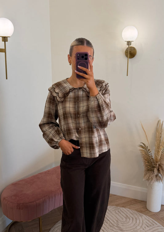 Eleanor Check Blouse