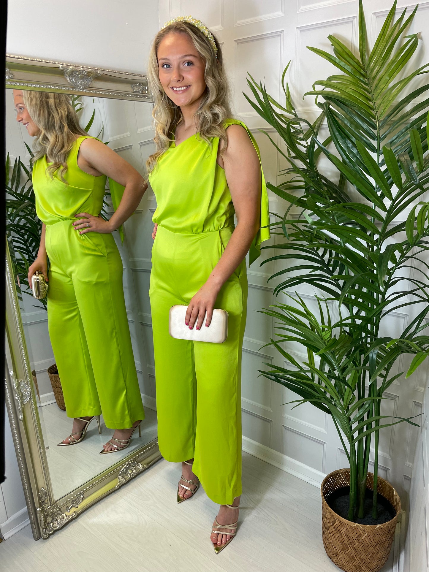Closet Lime Green Jumpsuit