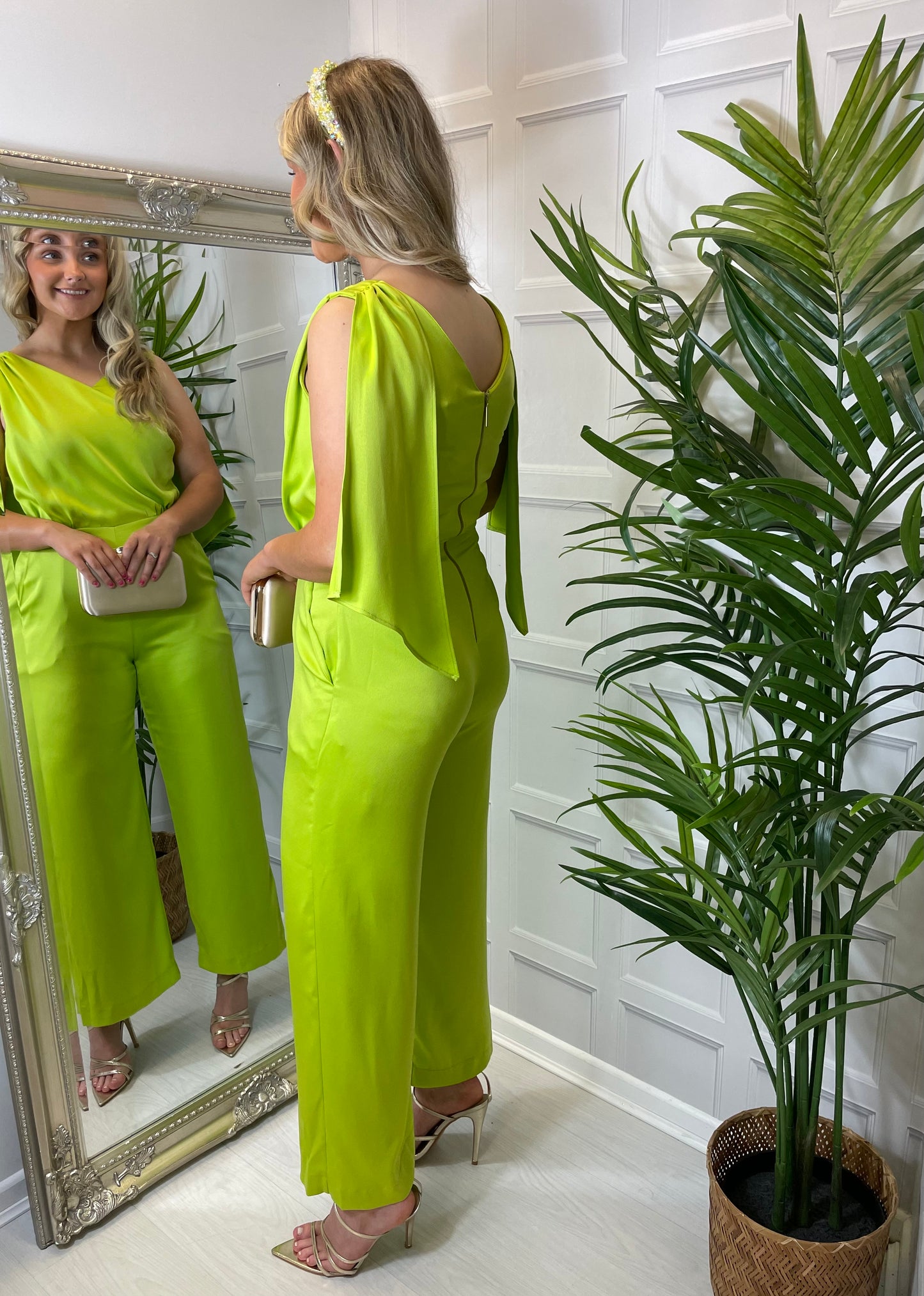 Closet Lime Green Jumpsuit