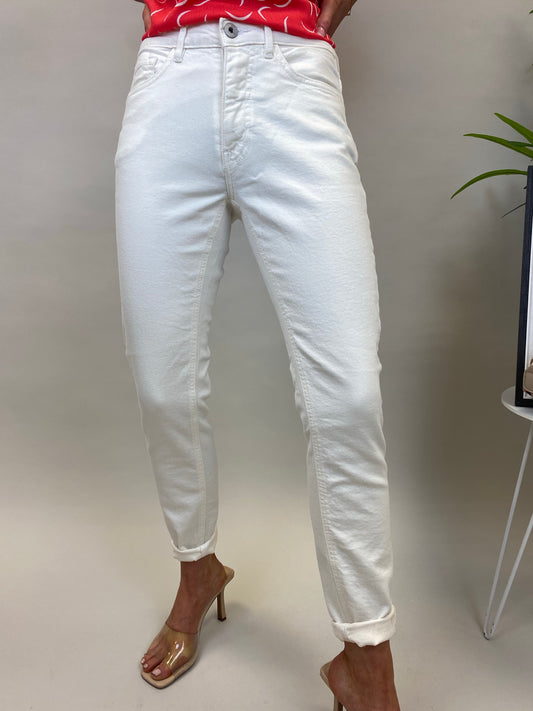 Ichi Ihziggy Lulu White Skinny Jeans